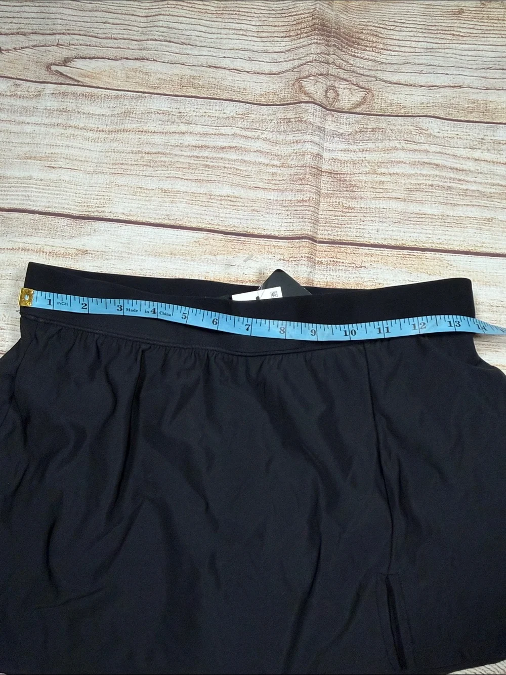 NWT‎ Aqua Green Black Swim Skirt Bikini Bottom